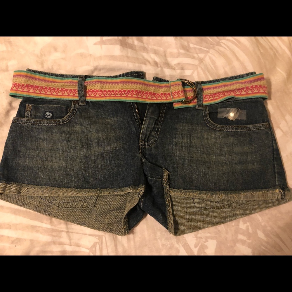 Billabong short shorts-size 9-low rise